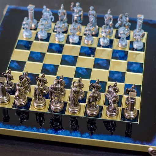 Šah Komplet Corinth Plavi 28cm