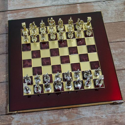 Šah Komplet Corinth Bordo 28cm