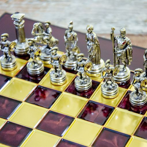 Šah Komplet Corinth Bordo 28cm