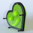 Veliko Pin Art Srce - Zeleno