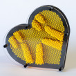 Veliko Pin Art Srce - Žuto