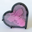 Veliko Pin Art Srce - Svetlije Pink
