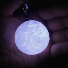 Privezak 3D Mesec Lampa