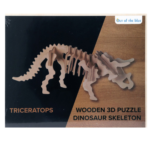 Dino Drvena Slagalica - Triceratops