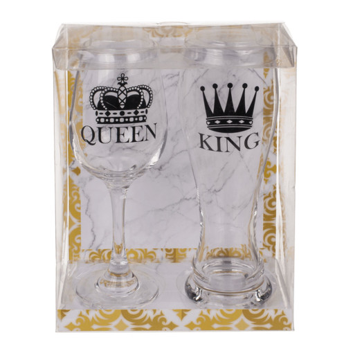 Čaše Za Parove King & Queen