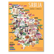 Puzzle Mapa Srbije - Latinica