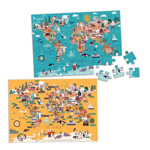 Puzzle Mapa Sveta