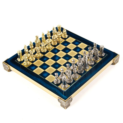 Šah Komplet Vizantijsko Carstvo Plavi 20 cm