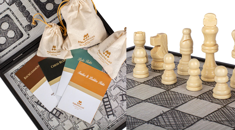 Game Set: Chess, Backgammon, Ludo & Snakes