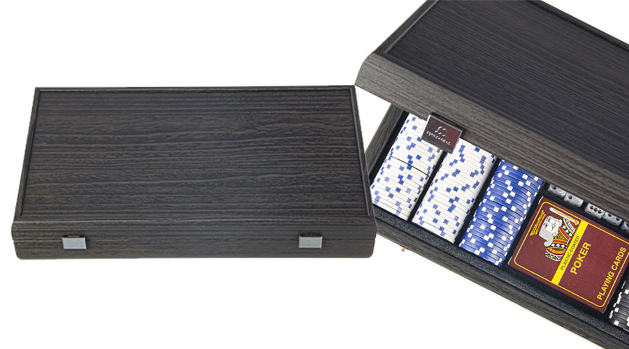 Drveni poker set kutija