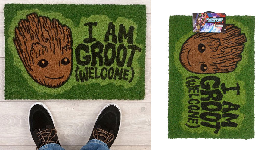 Licencirani Baby Groot otirač za ispred vrata.