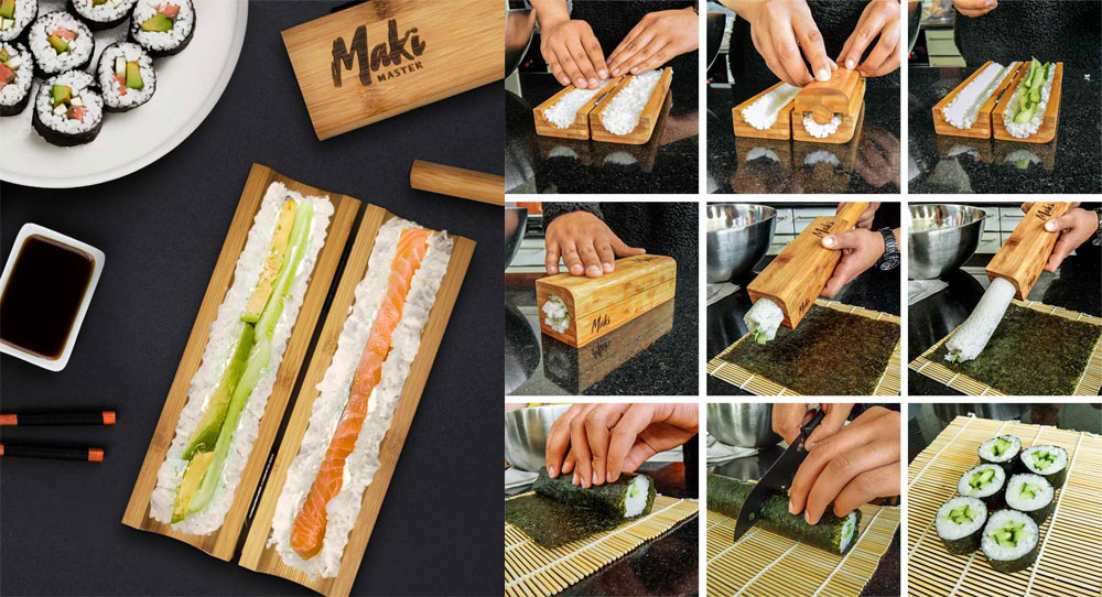 Postupak pravljenja sušija uz sushi maker