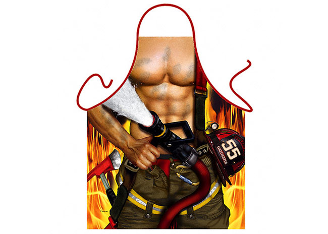 muška kecelja vatrogasac