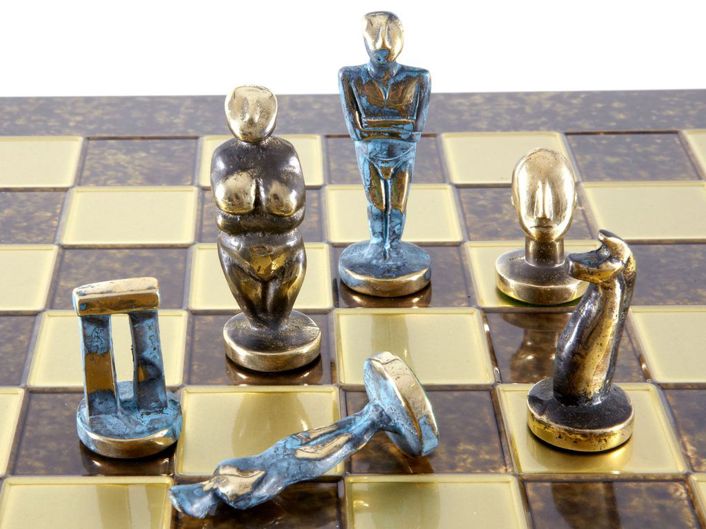 Veliki Šah Kikladske figure u braon boji