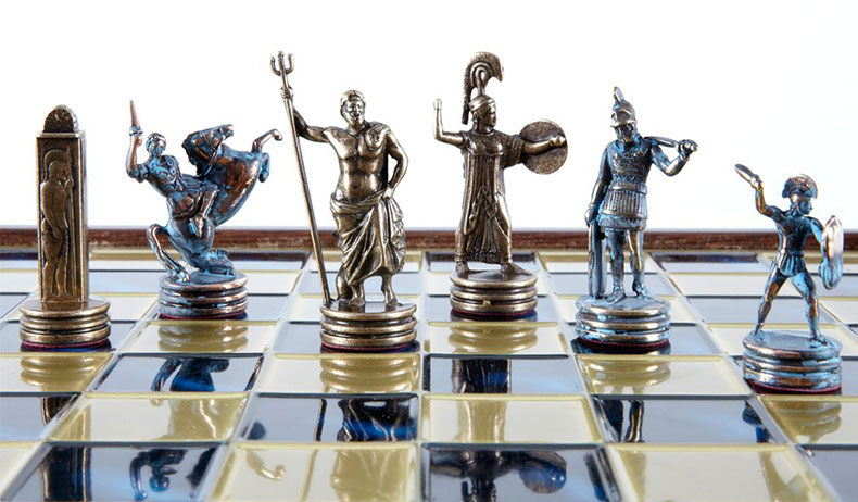 šah metalni grčki borba bogova